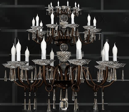 Cristal pendentif chandelier chaîne en mtal