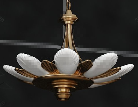 Fleur de lotus lampe pendentif en forme