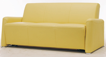 De style europen canap trois places jaune