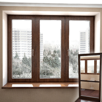Baies vitres en plastique modle 3D