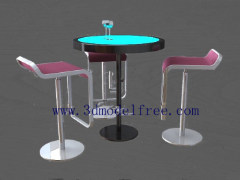 Les tables hautes classes bar et le modle de combinaison des chaises