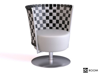 Le dossier de modlisation 3D en damier modle de chaise