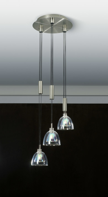Le simple lustre en cristal transparent combinaison abat-jour