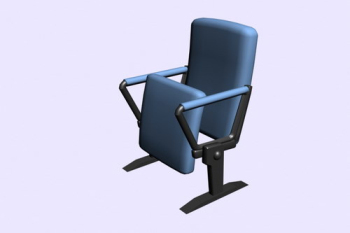 Salle de confrence chaise pliante modle 3D