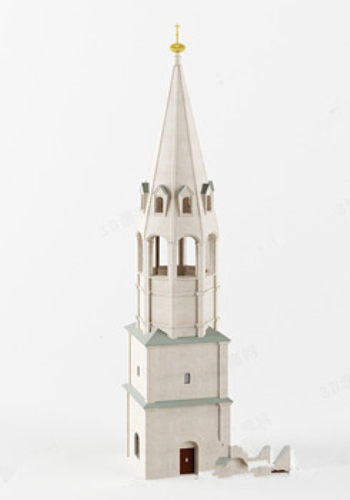 Modle 3d blanc noble glise