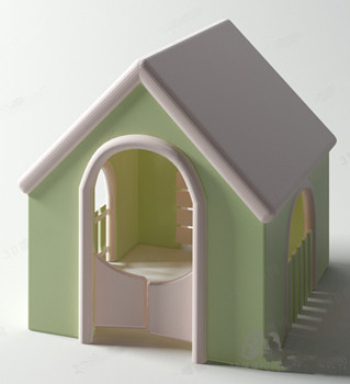 Petits modles 3d de chenil rafraîchissantes