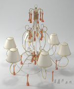 Fleur blanche de lustre modle