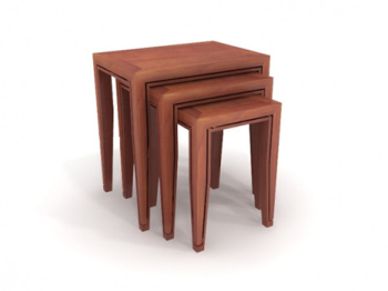 Tabouret commode modle 3d