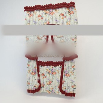 3d fille modle Fleur rideau