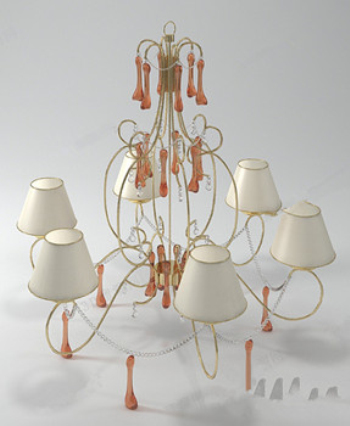 Lustres de style Orchide de modles 3D
