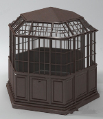 Des modles 3D du pavillon clos