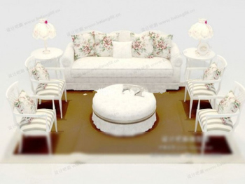 Meubles canap modle 3D Cozy