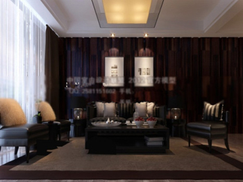 Chambre modle 3d de vie de style chinois