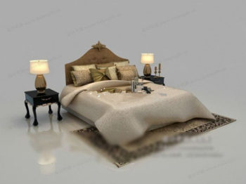 Modle classique lit 3d de style europen