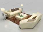 3d canap blanc modle