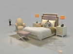 Modle chinois petit lit de 3d