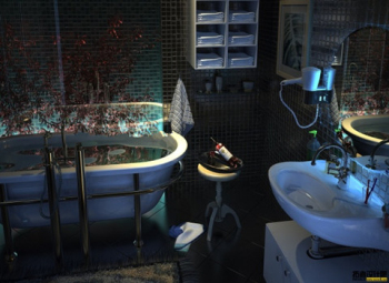 Modle 3d de salle de bains de style fantaisie