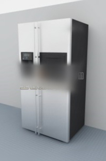 Modle 3d de rfrigrateur  deux portes