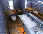 Modles salle de bains de luxe 3d