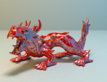 Modle rouge Dragon chinois Ornements