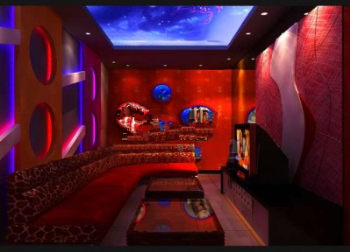 Chinois salles de KTV rouge modles 3d