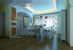 Restaurant modle 3d de style rustique