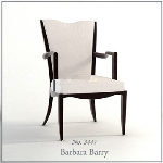 Noir et blanc avec chaise modle 3d