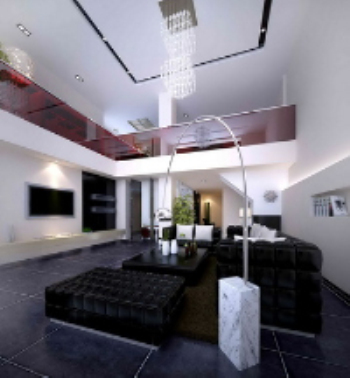 Le Vietnam moderne couches de couleur noir et rouge modle classique salon