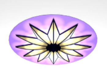 Lampes de plafond de mode romantique
