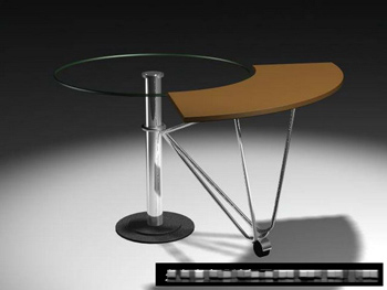Personnalit lgante modle de table ronde 3D