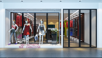 Magasin de vtements spacieuses et lumineuses, les femmes trs tendances!