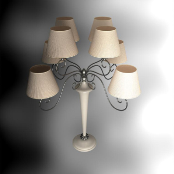 Europennes jardin de style multi-culot de la lampe modles 3D