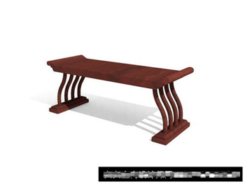 Les Chinois rtro Jiuzhuo modles 3D