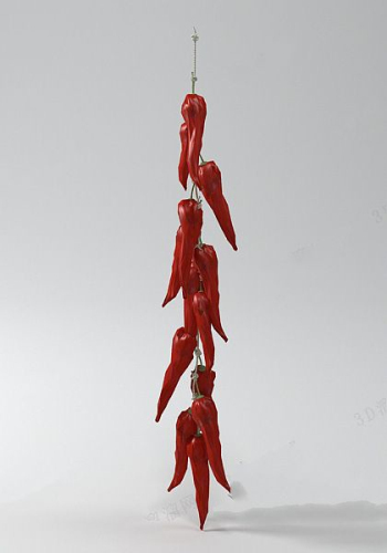 Modle 3d de poivron rouge