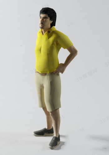 Homme avec le modle du ventre de bire