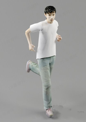 modle de poupe de modle garçon T-shirt blanc