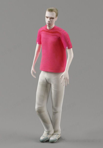 T-shirt hommes modle rouge