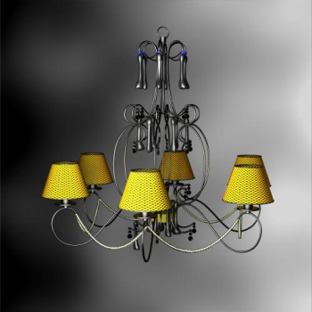 Style pastoral lustres tresss modles 3D