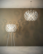 Lustre en nid circulaire cratif europen
