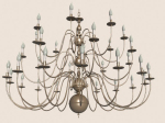 Continental Fer Mtal lustre en verre