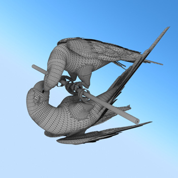 Modle 3D raliste de l'animal