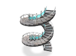 Escalier en colimaçon moderne