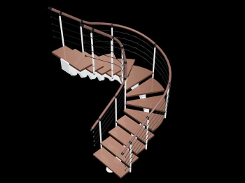 Escalier en colimaçon moderne
