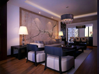 Chinese modle de salon moderne et spacieux atmosphrique multi-siges