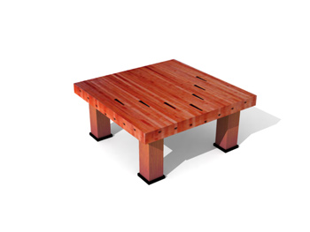 Table basse carre classique
