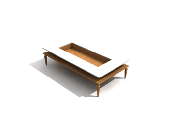 Fashion table basse rectangulaire