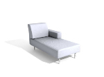 Intrieur canap-lit modle lgant 3d blanc