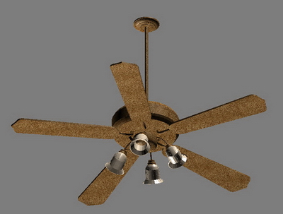 Des modles 3D de ventilateurs lectriques avec la lumire