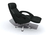 Den bureau noir chaises Modles 3D