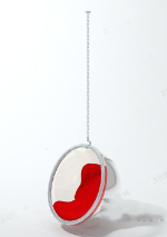 Rouge de luxe pendaison modle 3d de la chaise